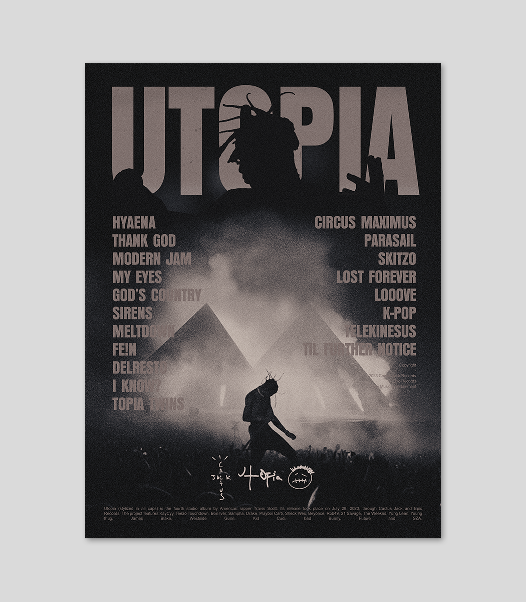 Travis Scott Utopia – Culture Posters