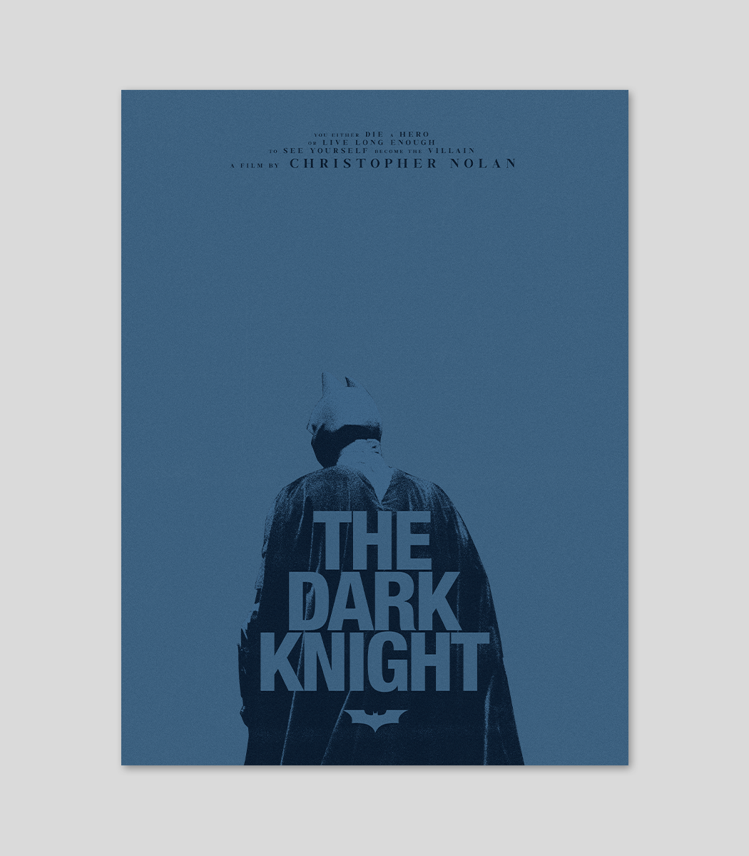 The Dark Knight Blue – Culture Posters